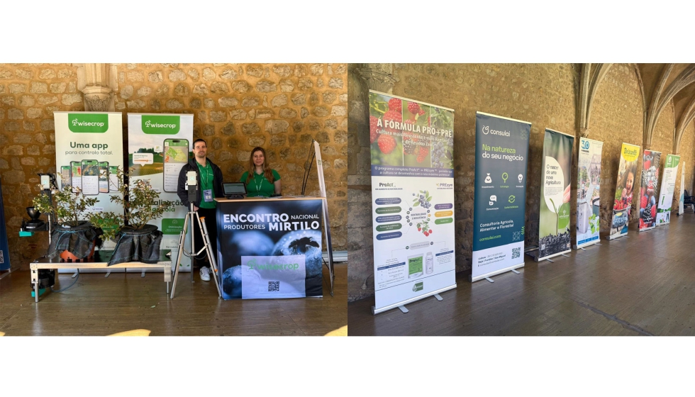 Na �rea de exposi��es, dezenas de empresas apresentaram as suas solu��es para o setor do mirtilo