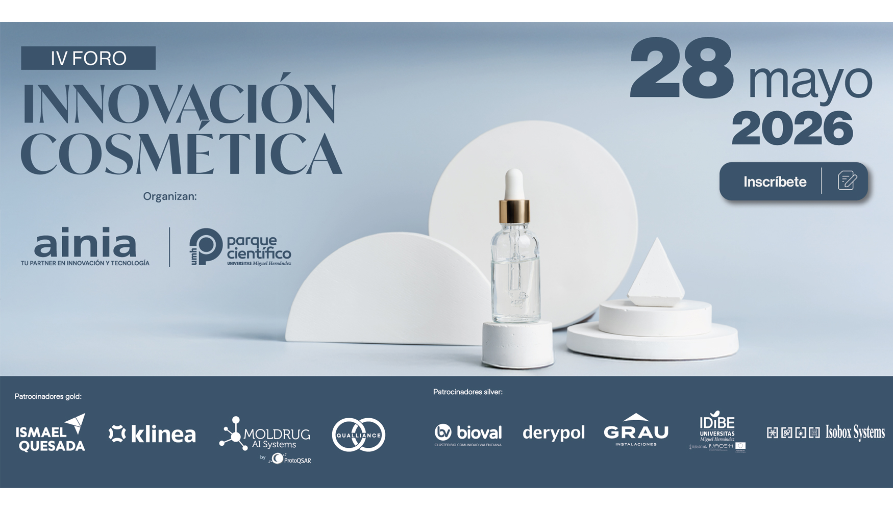 Foto de AINIA y PCUMH celebran en Val�ncia el IV Foro de Innovaci�n Cosm�tica centrado en biotecnolog�a y sostenibilidad