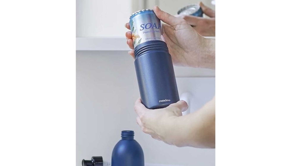 El cartucho de aluminio es una soluci�n de recarga reciclable. Imagen: Meadow