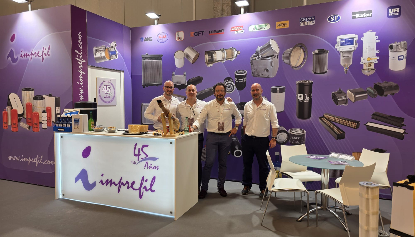 Equipo de Imprefil en el stand de Smopyc 2026