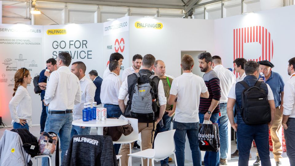 O stand da Palfinger registou uma aflu�ncia significativa de profissionais durante a realiza��o da feira