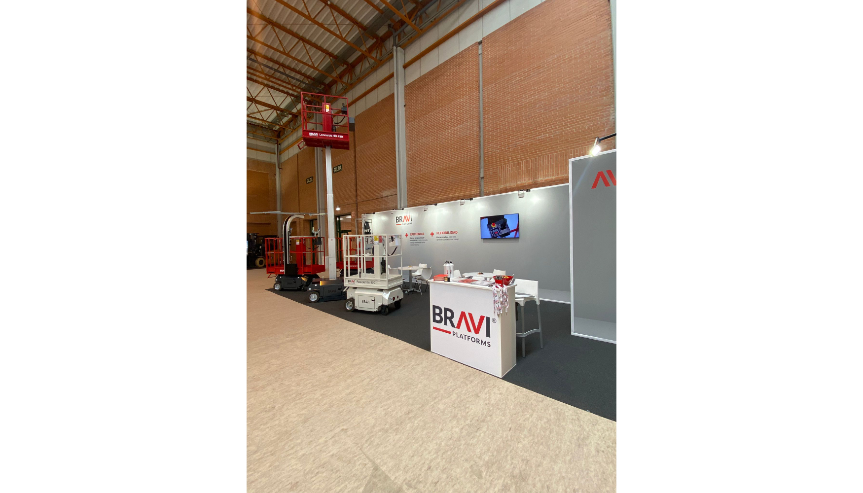 Stand de Bravi Platforms en Smopyc 2026