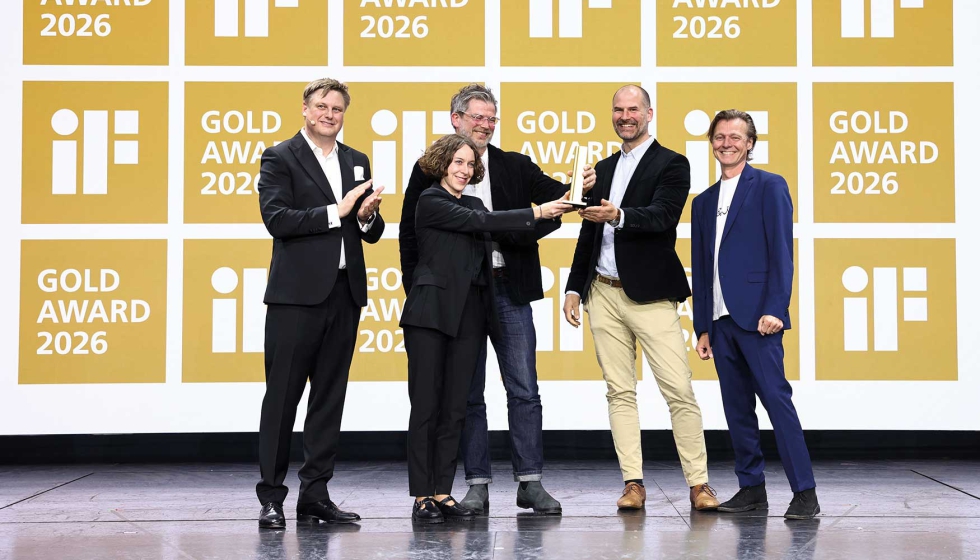 Entrega del premio iF Design Award 2026 Gold por la colecci�n Vega en la iF Design Award Night, celebrada en Berl�n