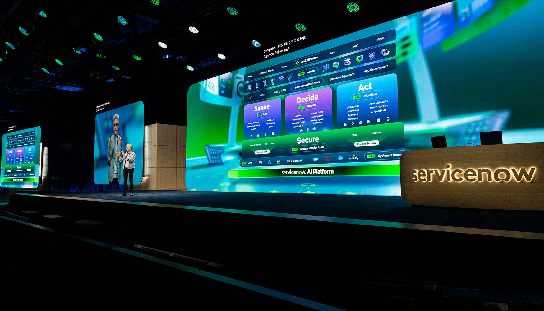 Bill McDermott, presidente y CEO de ServiceNow, en el evento Knowledge 2026