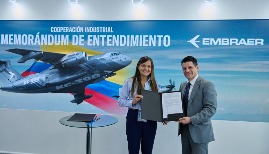 Embraer y la Corporaci�n de la Industria Aeron�utica Colombiana (CIAC) consolidando su alianza con la firma a un Memorando de Entendimiento (MoU)...
