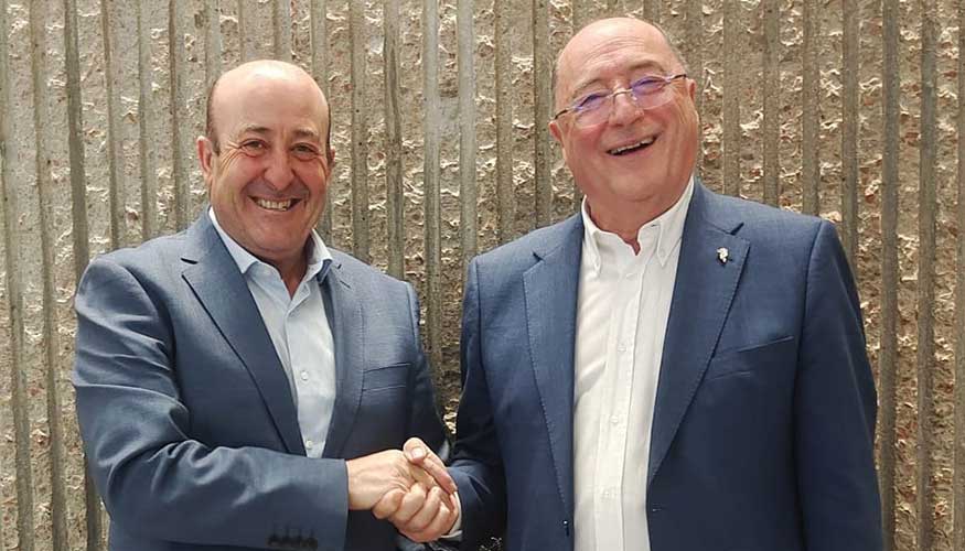 Fernando Ezquerro, presidente de OIVE, junto a Carlos Moro, presidente de la PTV