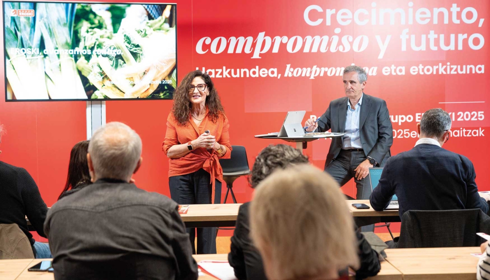 Rosa Carabel, CEO de Roski, junto a Josu Mugarra, CFO