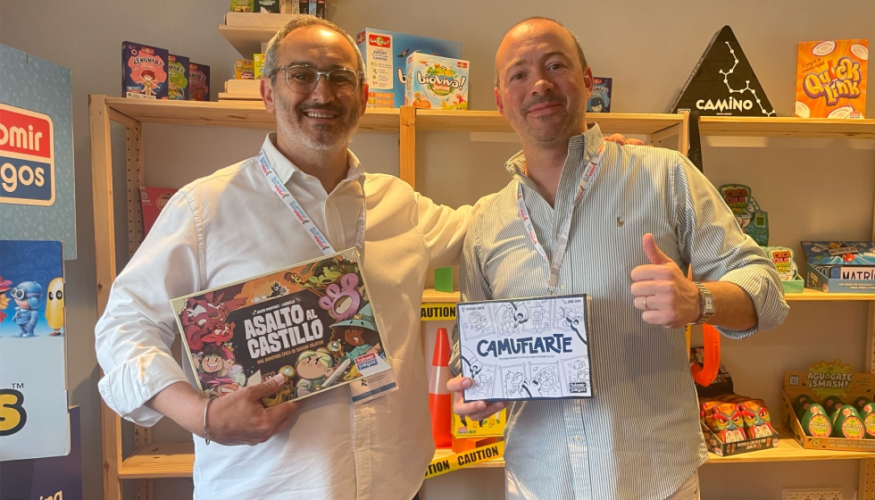 Fernando Falomir, responsable de marketing, y Sandro Falomir, director commercial de Falomir Juegos