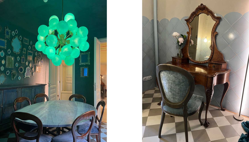 El interiorismo de Paola Navone combina mobiliario contempor�neo y elementos artesanales en las nuevas estancias de la tercera planta...