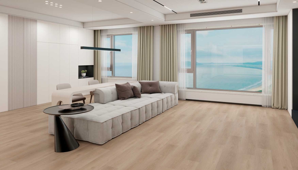 La colecci�n Terra de Naturefloor ha sido creada espec�ficamente para el mercado nacional con una selecci�n muy cuidada de acabados. Este es Calcita...