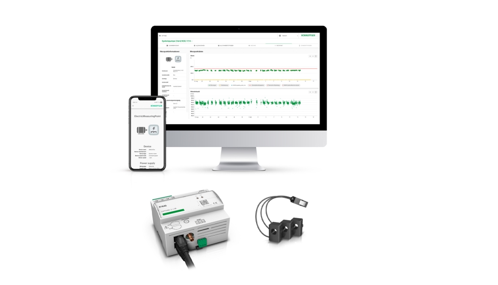 Fag Optime E-CM: el sistema consiste en una unidad de medici�n y los sensores para detectar la corriente. Foto: Schaeffler...