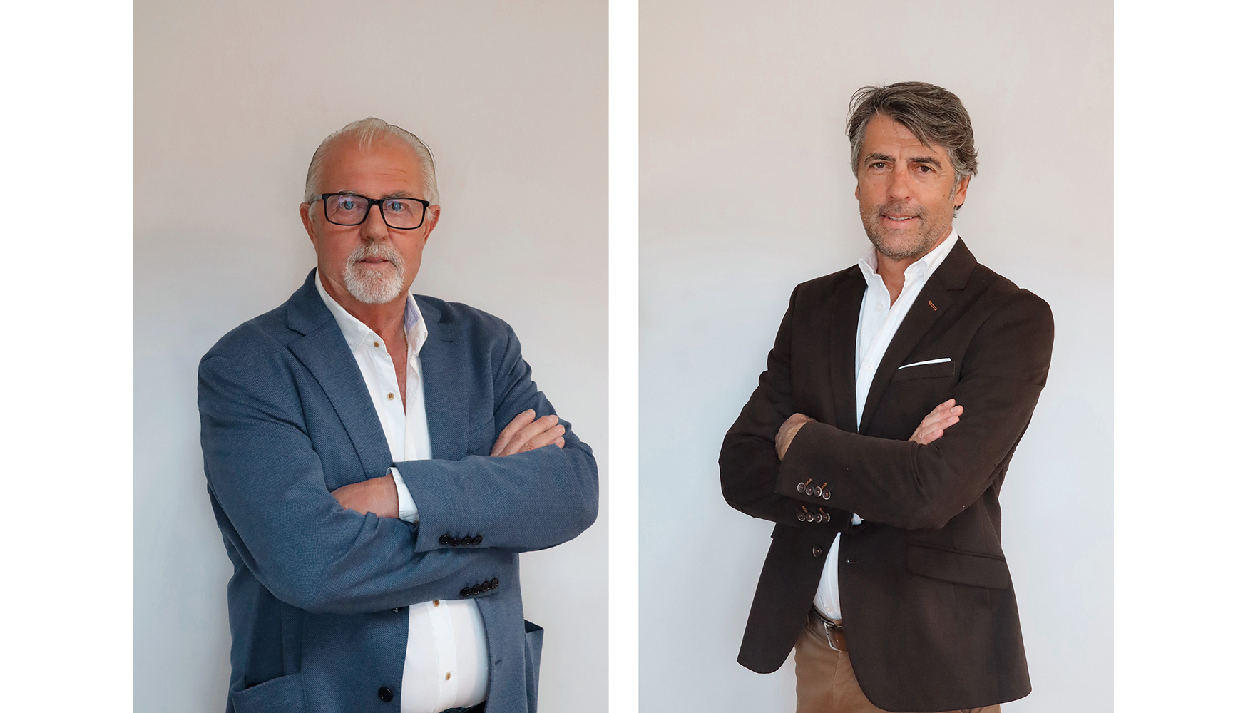 Jos� Antonio Barahona (izquierda) y Le�n Barahona (derecha), socios fundadores de Barahona Obras y Servicios
