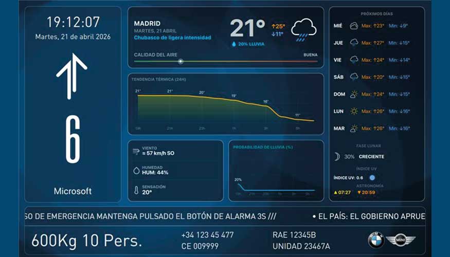 Datos operativos en tiempo real, alertas normativas y asistencia remota para una gesti�n m�s segura y eficiente del ascensor...
