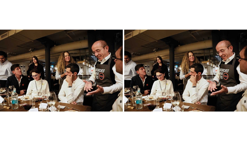 El formato de Archichef Night plantea un trabajo conjunto entre arquitectos y chefs...