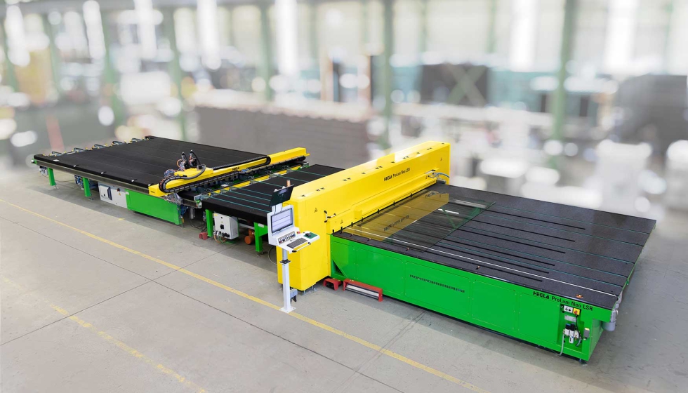 L�nea automatizada de corte de vidrio laminar ProLam Neo LSR, de Hegla