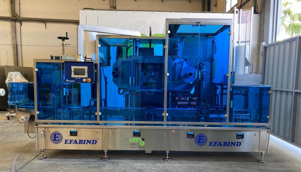 M�quina de llenado y sellado de envases cil�ndricos Efabind LA-525-F