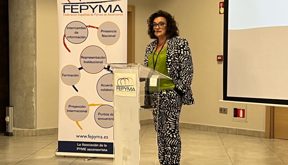 Ana Mart�nez, presidenta de Fepyma, reivindic� el papel de las pymes como pieza esencial para garantizar un sector �m�s seguro y mejor para todos�...