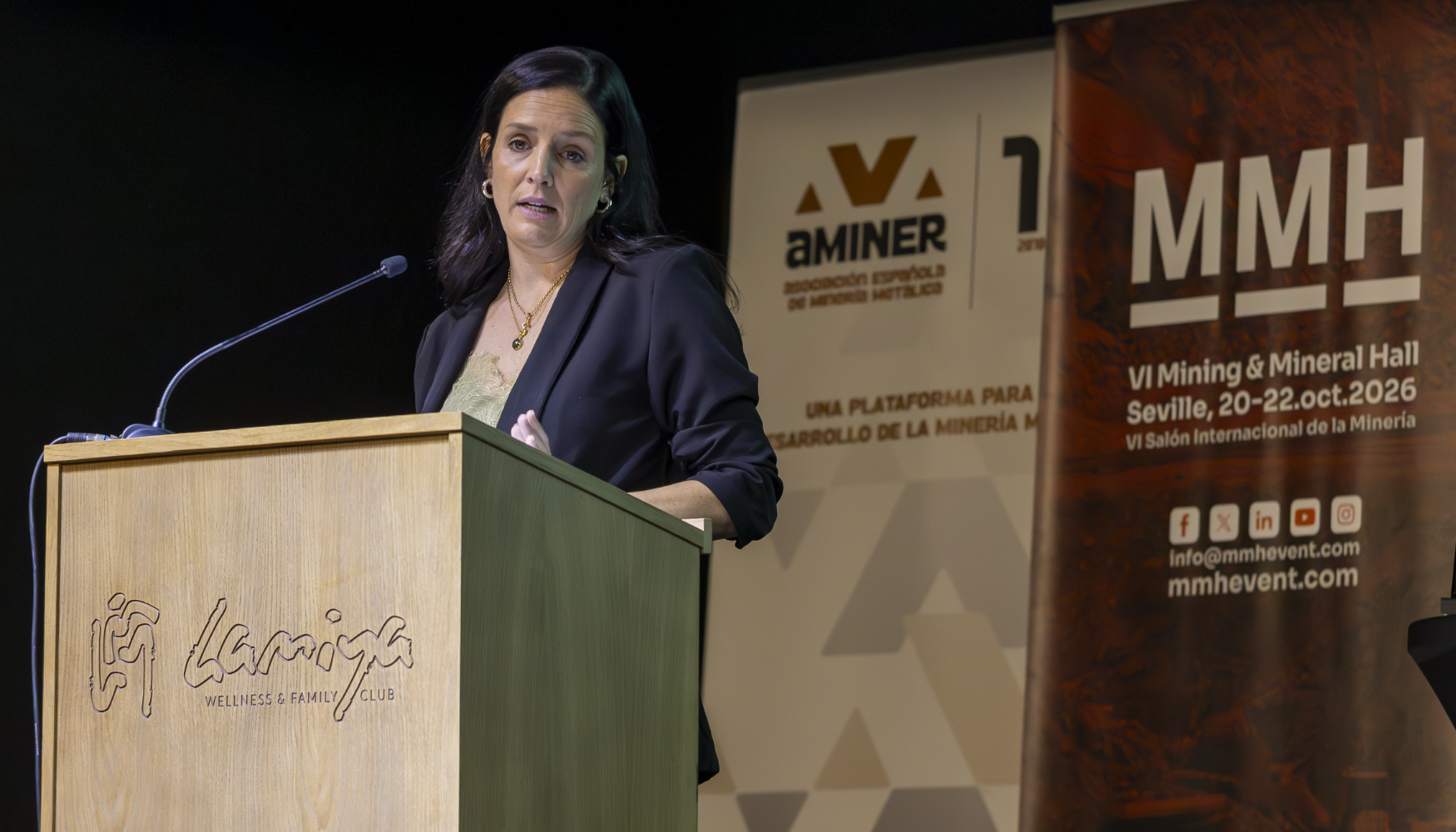 Estefan�a Delgado, gerente ejecutiva de Aminer