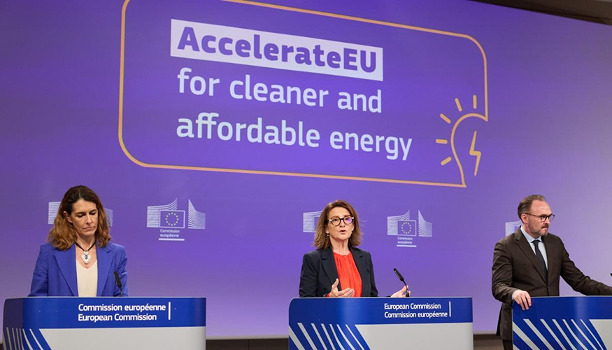 La Comisi�n Europea present� 'AccelerateEU', su respuesta a la actual crisis energ�tica. Fotografia WindEurope