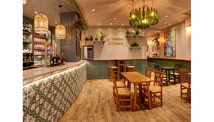 Interior del restaurante de Juanjo Cima en Gij�n (Asturias). Foto: web oficial de La Taberna Asturiana