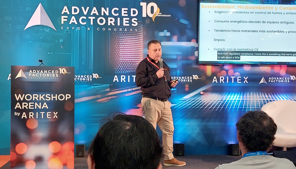 Presentaci�n de Dar�o �lvaro, experto en rob�tica y soldadura de ATX Robotics, sobre las nuevas soluciones en soldadura robotizada de Aritex...