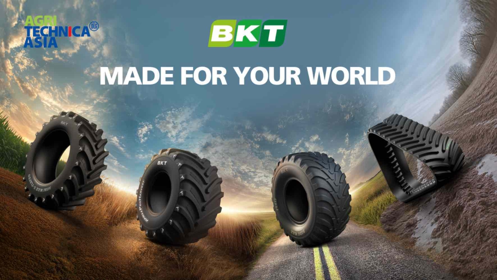 BKT expone en el stand F17 de Agritechnica Asia