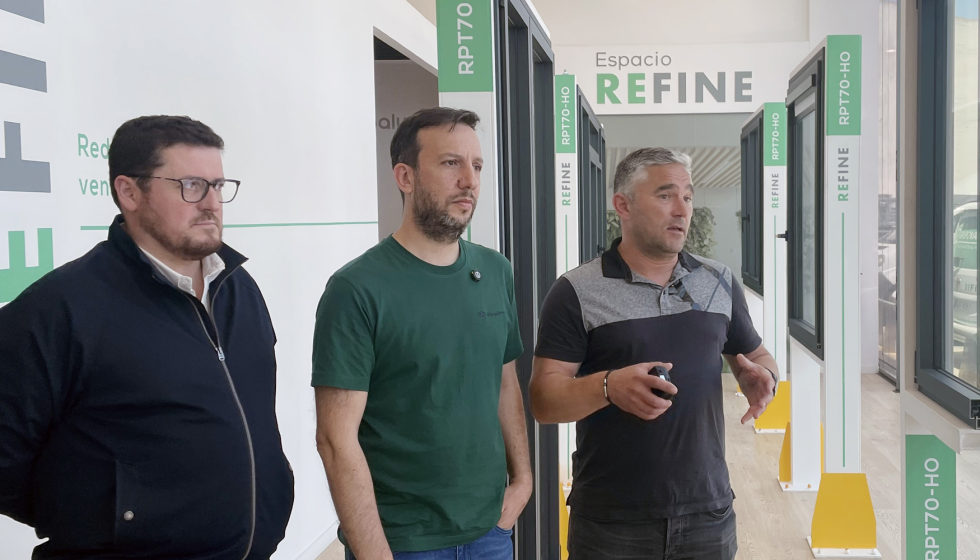 El equipo directivo- comercial de Carvalho & Mota (Portugal) durante las entrevistas realizadas por Novoperfil, en el 3� encuentro Red Refine...