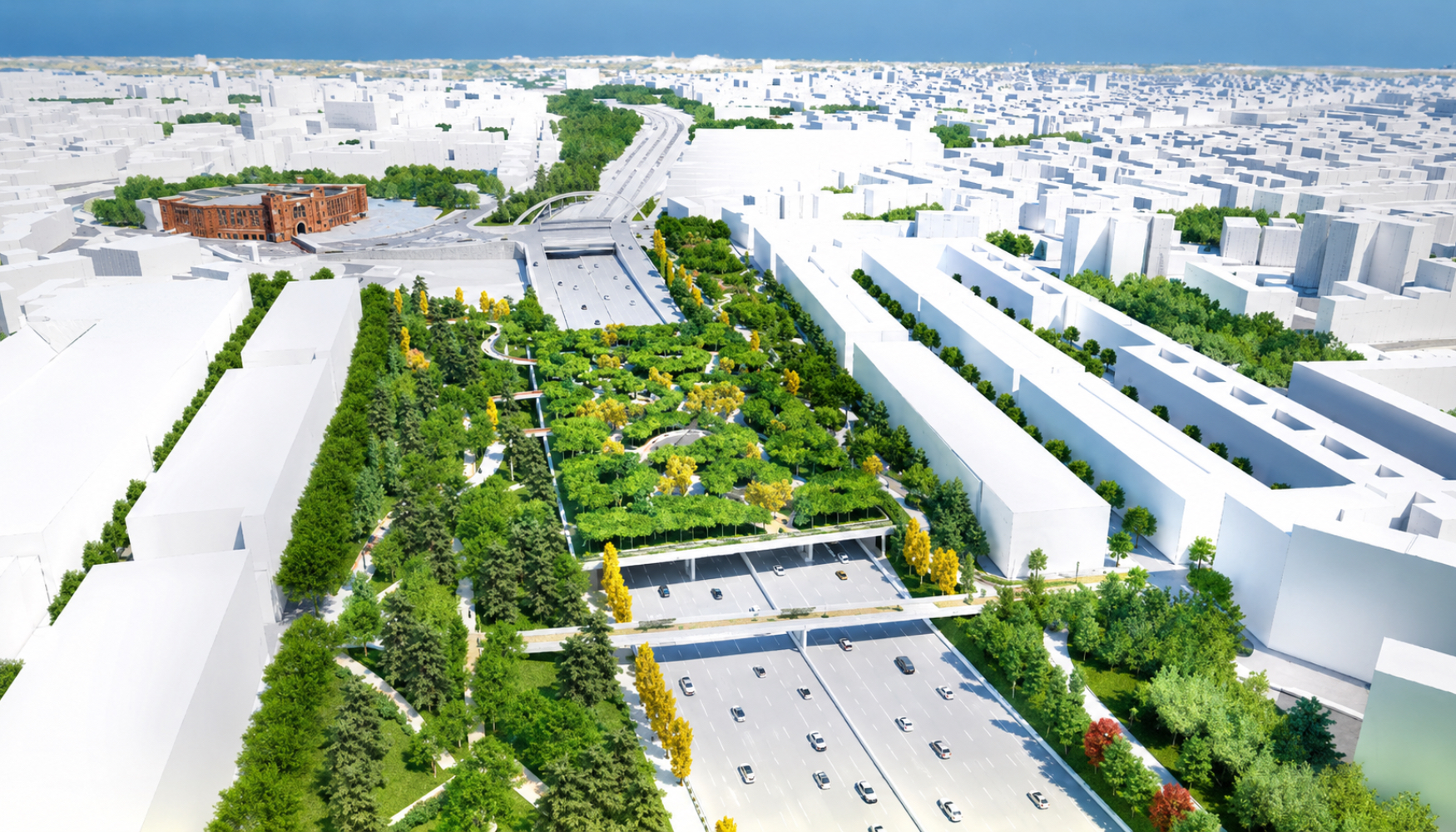 Recreaci�n de c�mo ser� el nuevo Parque Ventas. Copyright: Ayuntamiento de Madrid