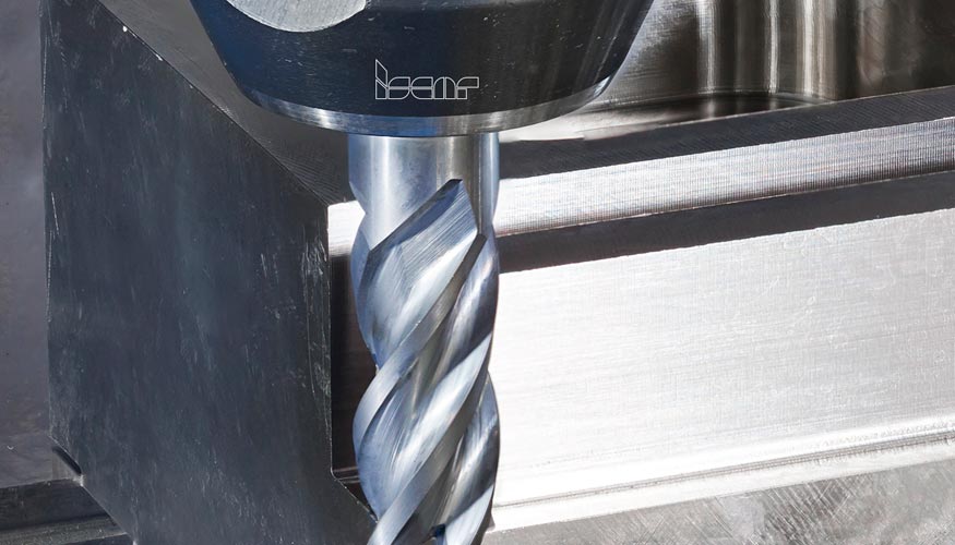 Fresa integral de metal duro da fam�lia Ti-Turbo da Iscar