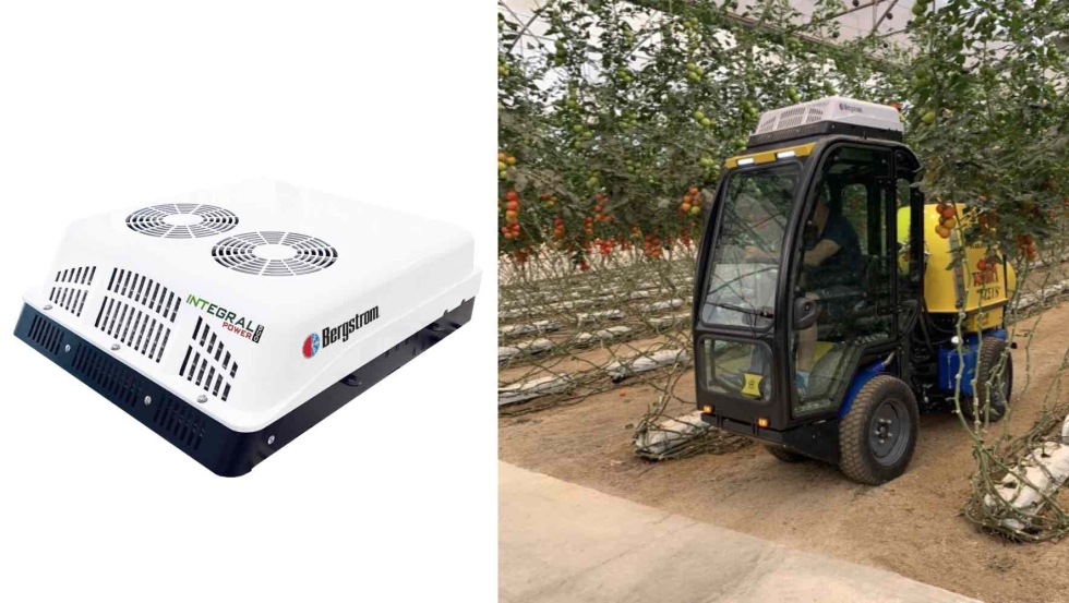 Sistema Integral Power DUO de Dirna Bergstrom instalado en un peque�o veh�culo agr�cola autopropulsado