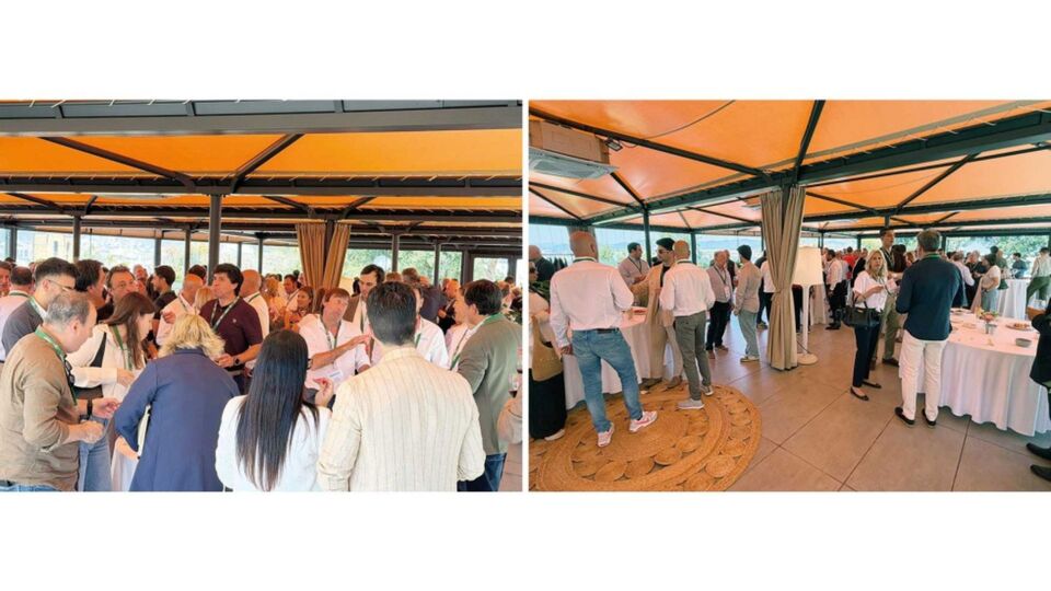 Durante o catering, os participantes desfrutaram de momentos de conv�vio enquanto almo�avam
