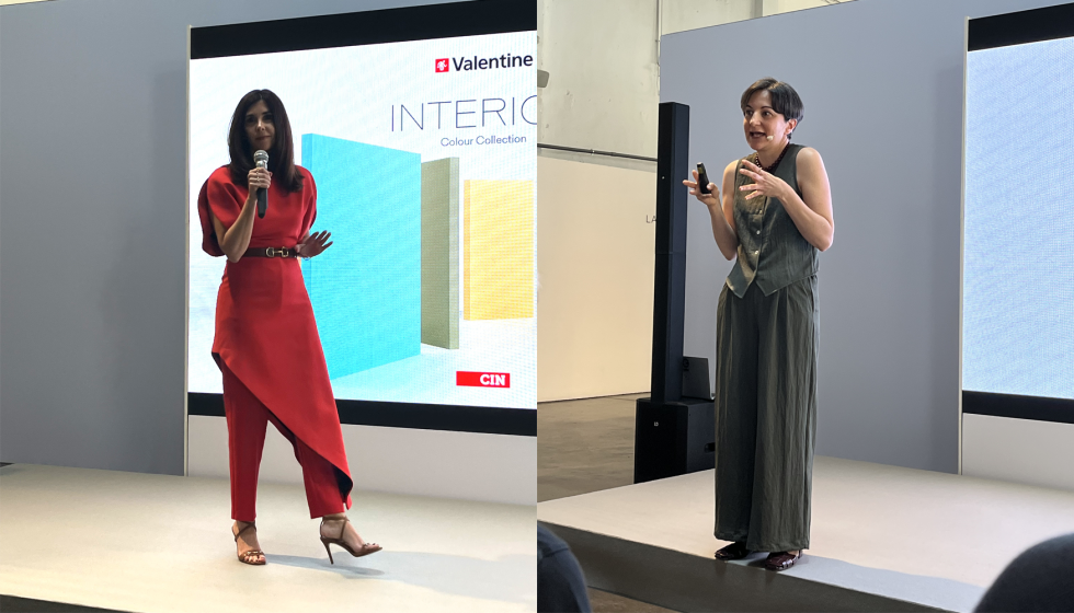 Liliana Leis Soares, directora de Marketing de CIN Valentine y C�line de Azevedo, Colour Designer de CIN Valentine