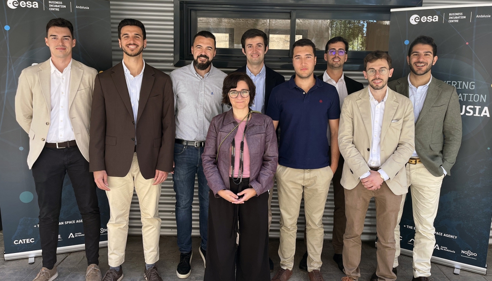 Representantes de startups incubadas en las instalaciones de ESA BIC Andaluc�a en Sevilla