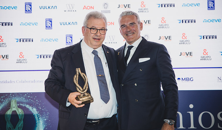 Jos� Ram�n Ant�n, director t�cnico de Faustino Carceller; y Patricio Fern�ndez, CEO de Industrias Ferri