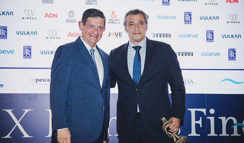 I�aki Arbulu, CEO del Grupo Arbulu; y Man� Calvo, consejero delegado de Nauterra