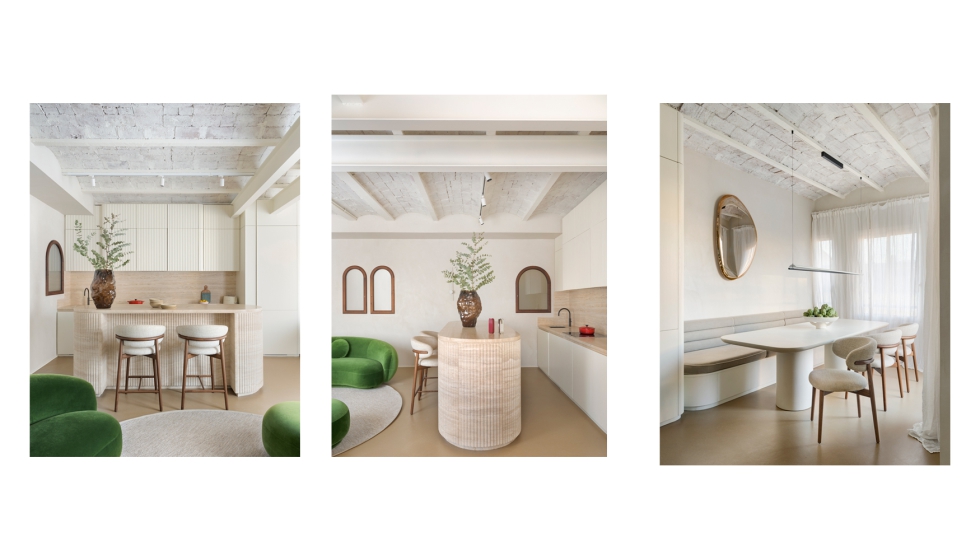 La cocina, el comedor y el salon conectan de una forma org�nica, adem�s, la cocina ha sido concebida como pieza escult�rica...