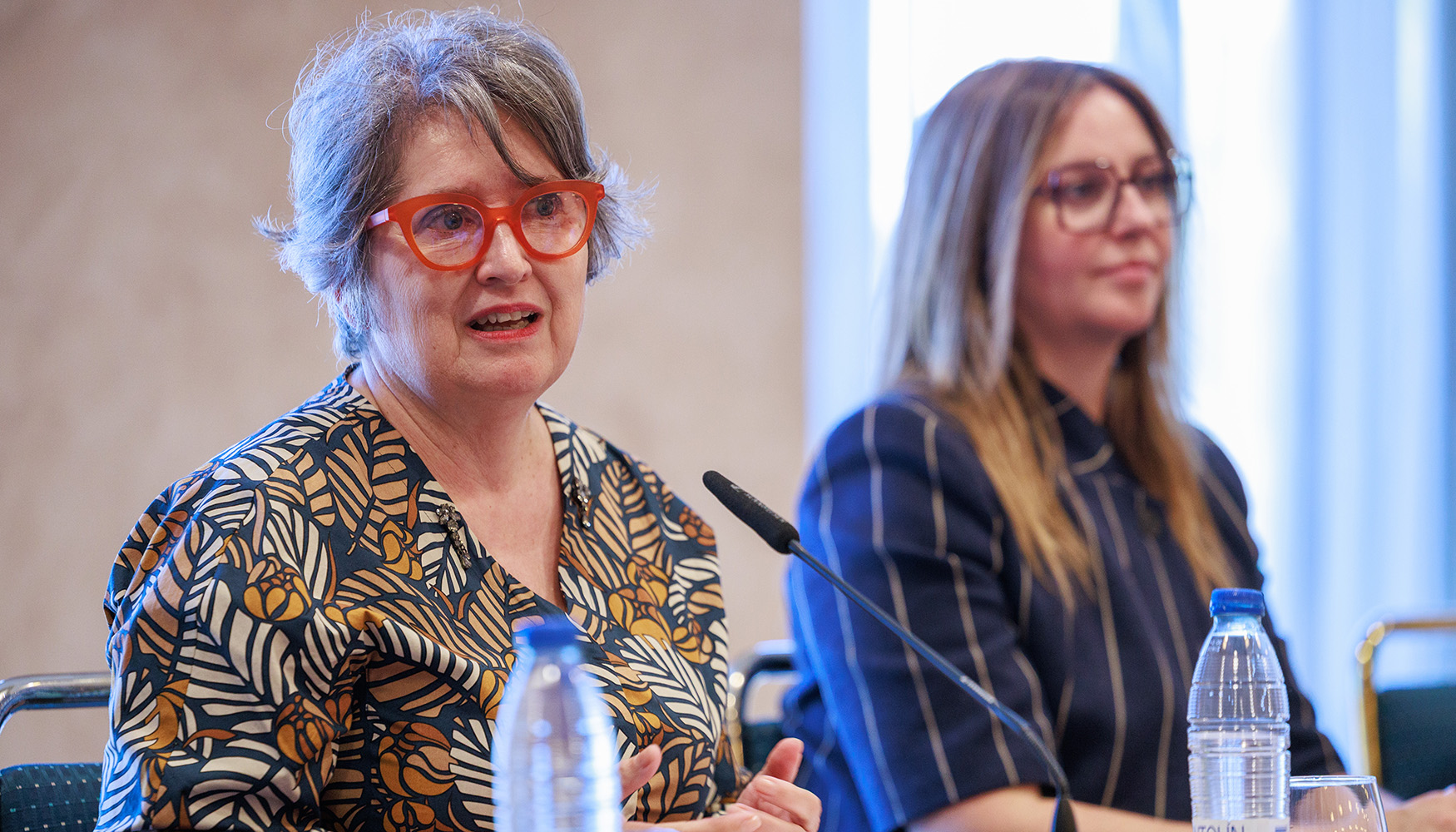 La consejera de Desarrollo Sostenible, Mercedes G�mez, estuvo acompa�ada por la directora general de Econom�a Circular y Agenda 2030, Esther Haro...