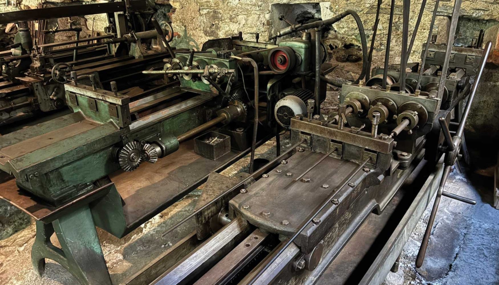 Foto 2. Casa Taller Zamacola ubicado en Eibar. En estas m�quinas barrenadoras se fabricaban los ca�ones de las escopetas...
