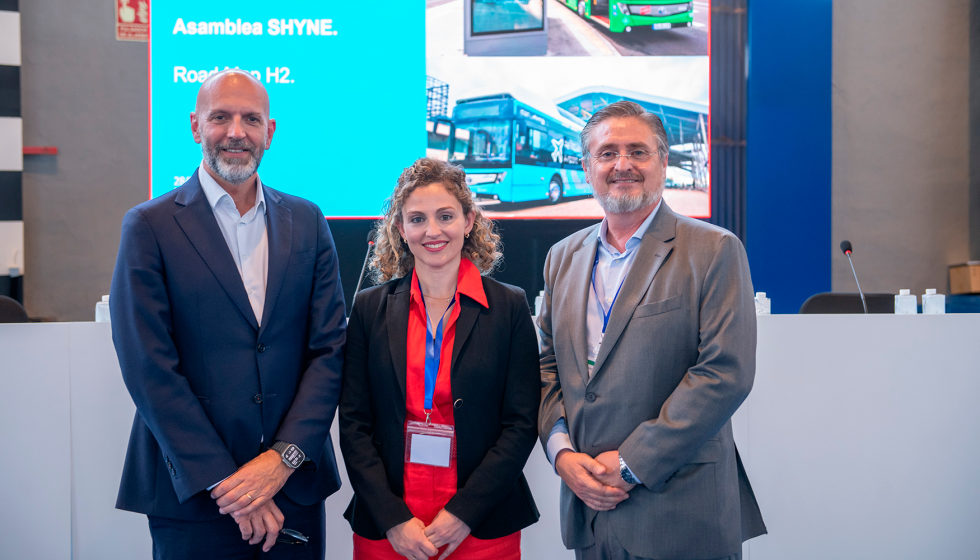 Javier Herrador, Maribel Rodr�guez y Javier Arboleda, presidente, vicepresidenta y director respectivamente de SHYNE