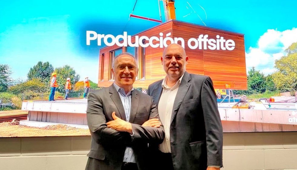 Ignasi P�rez-Arnal, CEO y cofundador de Atom Modular, y Roger Buxad�, cofundador y COO...