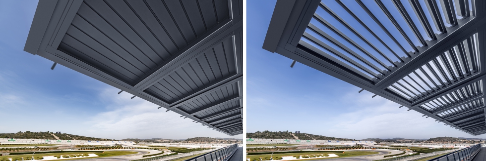 El sistema Kedry Prime, de KE, cuenta con lamas orientables para una gesti�n perfecta de la ventilaci�n y el sombreado