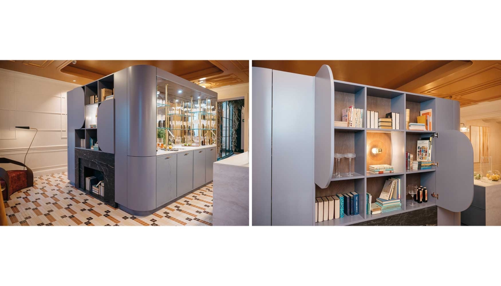 La elecci�n del azul como color protagonista del mobiliario central se alinea con una tendencia creciente en interiorismo ya que cada vez es m�s...