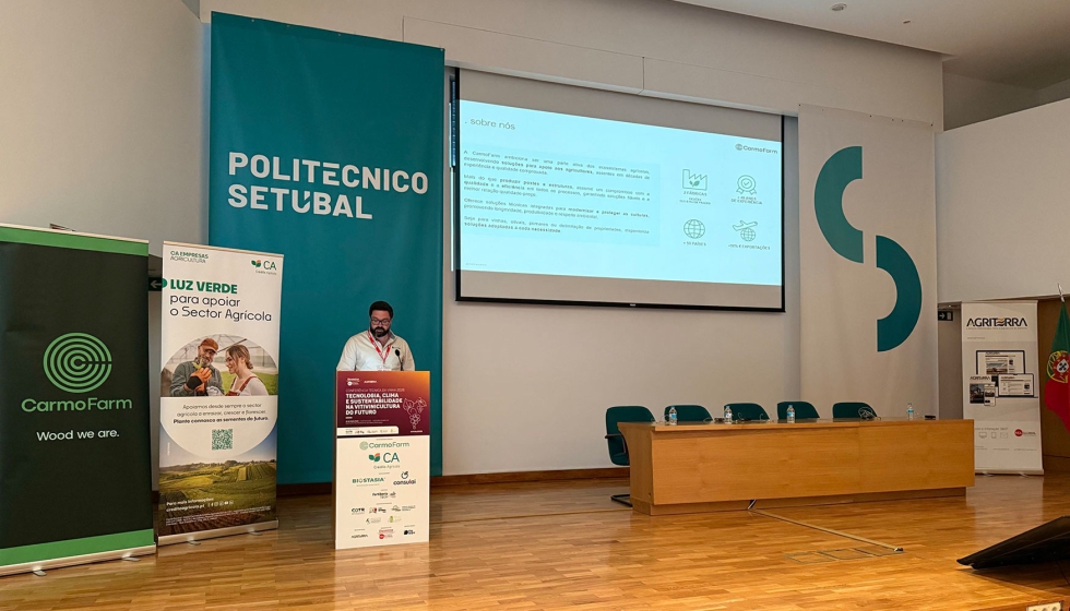 Tiago Cardoso apresentou as solu��es inovadoras para o setor vitivin�cola da CarmoFarm