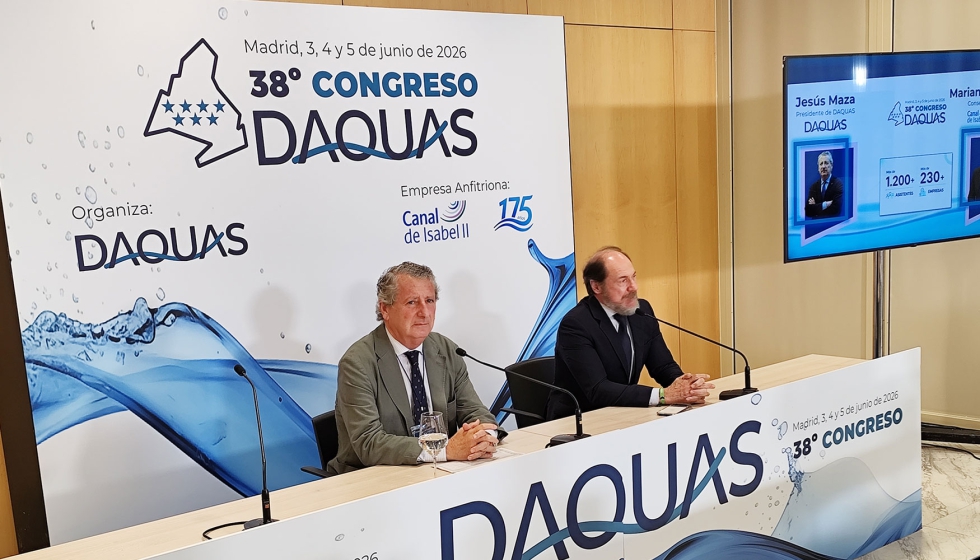 Jes�s Maza y Mariano Gonz�lez durante la rueda de prensa previa a la inauguraci�n del 38� Congreso de Daquas