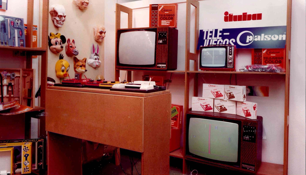 Palouzi� Juguetes (Iluba), Feria Valencia 1980 Stand PBP - Palson videojuegos
