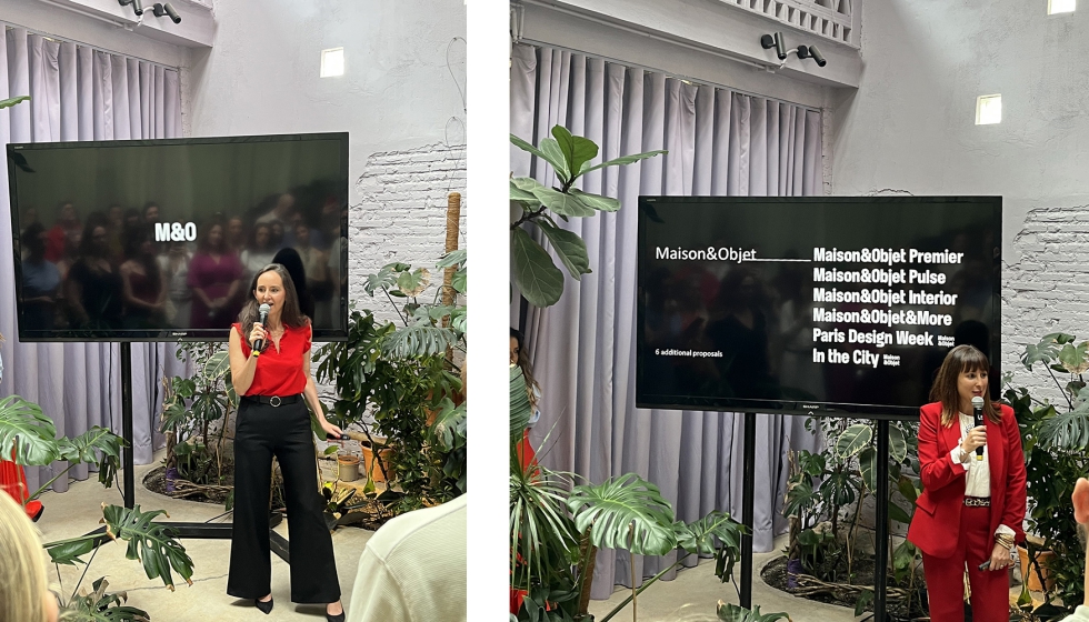 Julie Pradier, directora de marketing y comunicaci�n de Maison&Objet y Paula Ba�lde Portas, Head of Marketing Visitor Acquisition de Maison&Objet...