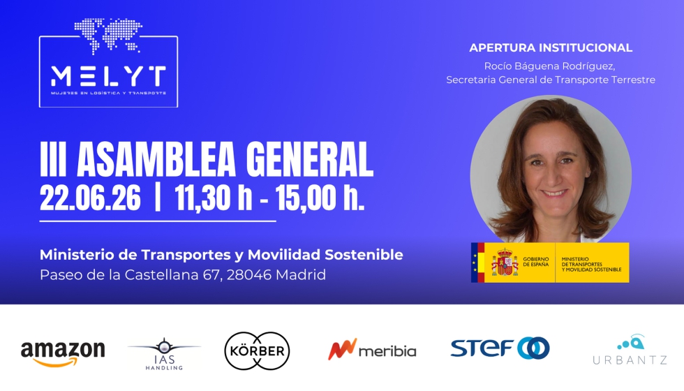 La III Asamblea General de MELYT reunir� a representantes del transporte y la log�stica en la sede del Ministerio de Transportes y Movilidad...
