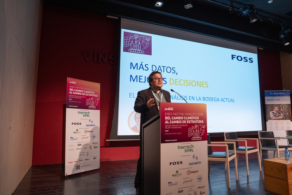 Hugo Montoiro, director de Marketing en FOSS, durante su ponencia en Eneo Meeting Pened�s