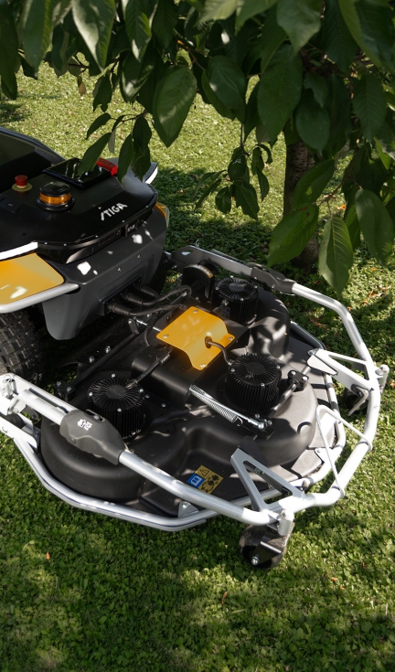 El APX Pro de STIGA integra sensores LIDAR...
