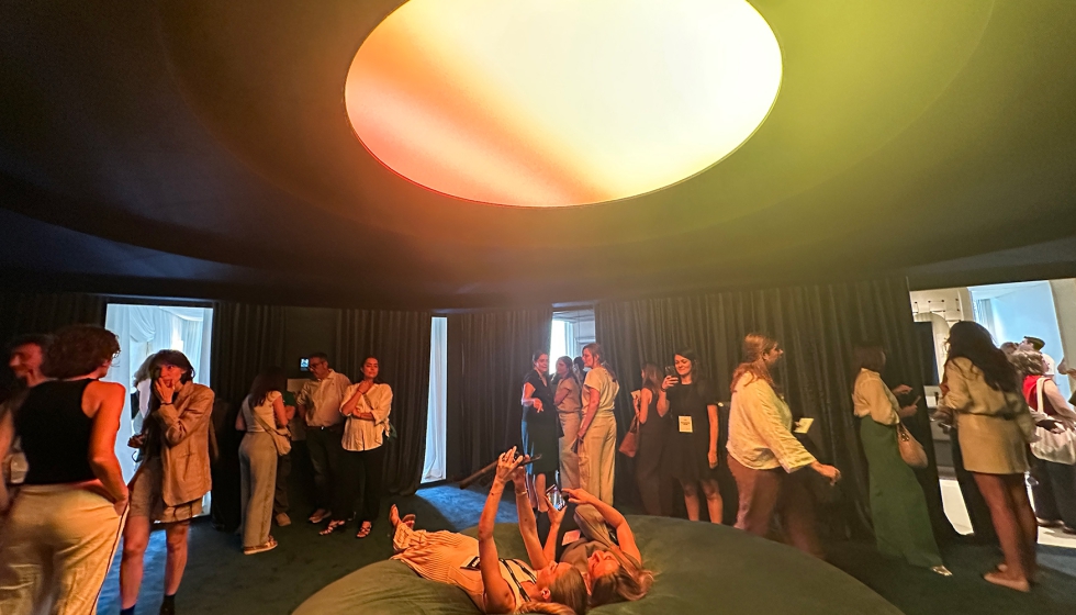 La luz es uno de los elementos protagonistas del espacio de L35 con Queralt Lahoz